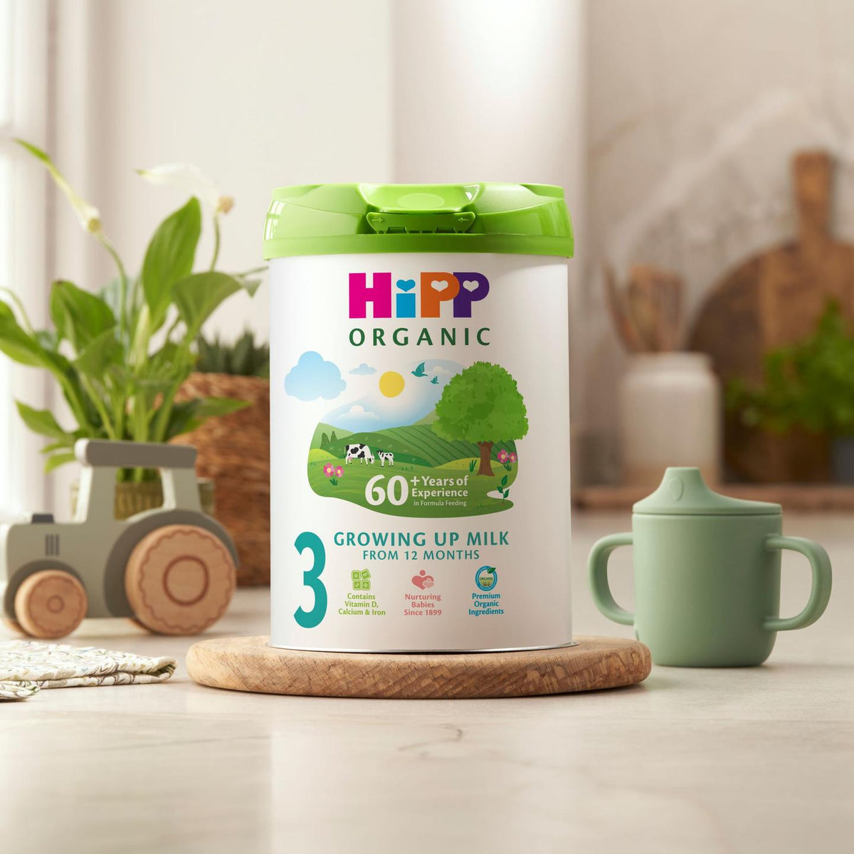 HiPP Organic Growing Up Milk 3 – 12+ Months, 800g