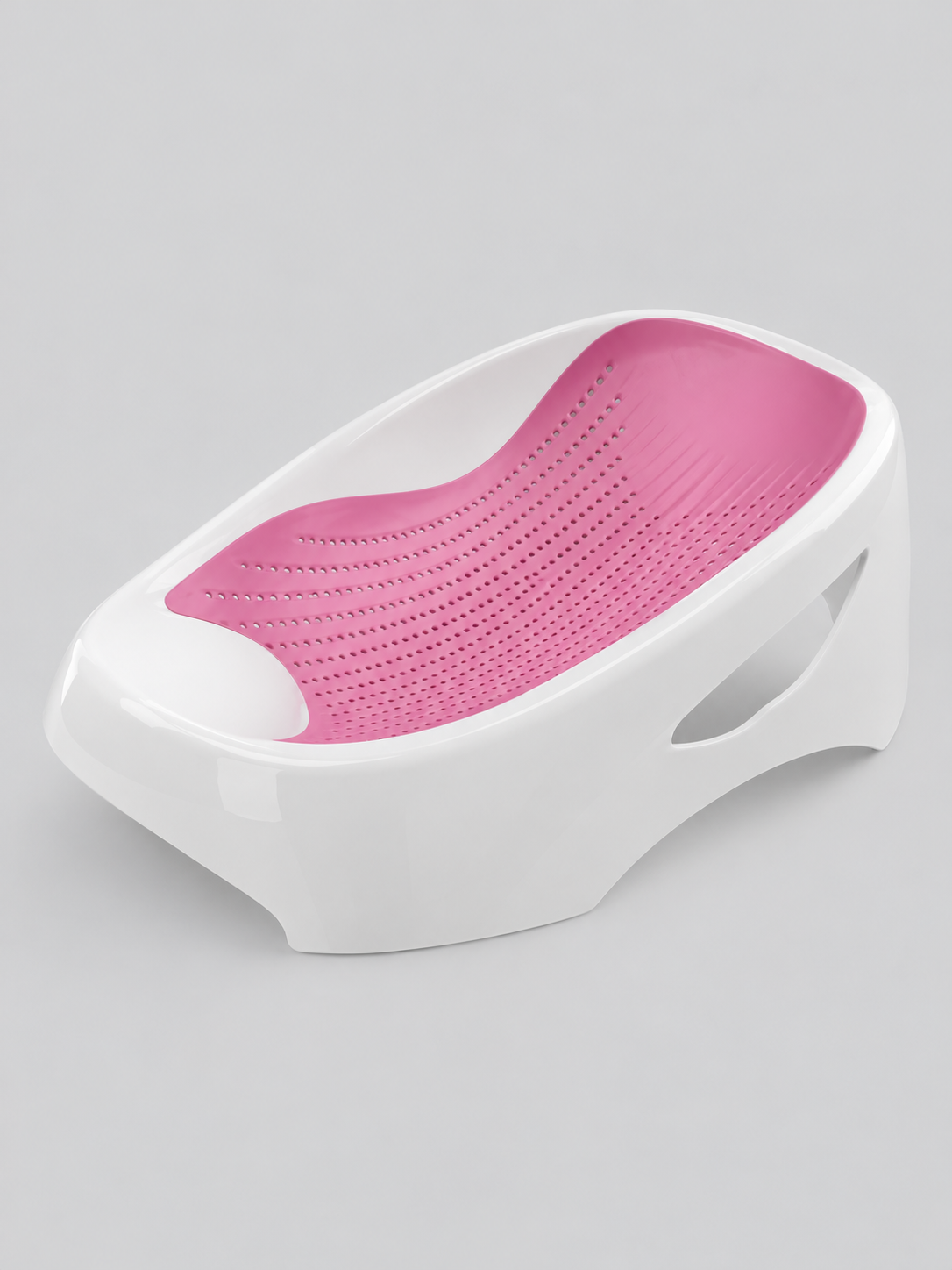 Hopop Silicone Baby Bather with Mesh Sling 61 × 38 × 20 cm Pink
