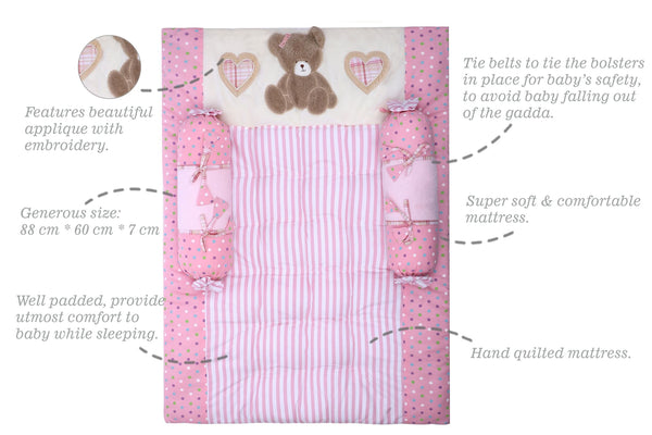 Abracadabra Gadda Set With Two Bolsters - Tender Heart