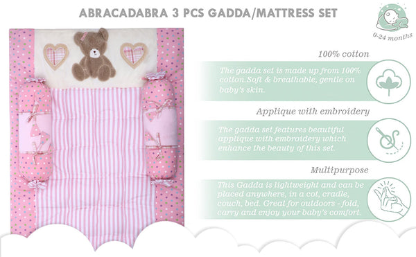 Abracadabra Gadda Set With Two Bolsters - Tender Heart