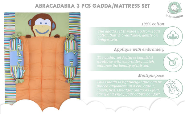 Abracadabra Gadda Set With Two Bolsters - Head & Tail