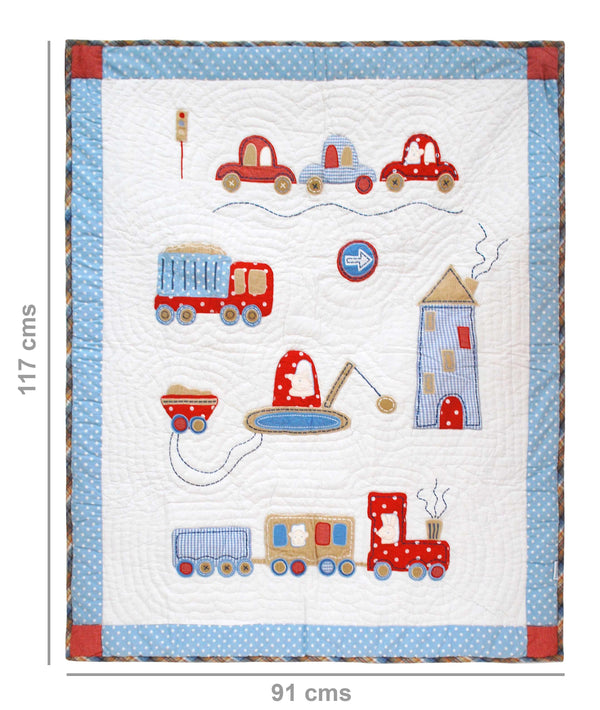 Abracadabra Baby Quilt - Transport