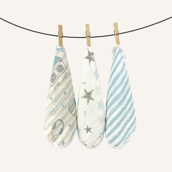 Abracadabra Muslin Wipes - Rainbow