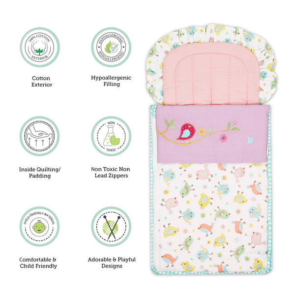 Abracadabra Quilted Nest Bag - Chirpy Bird