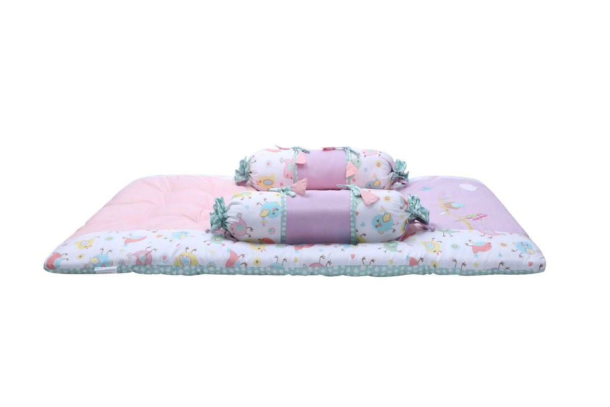 Abracadabra Gadda Set With Two Bolsters - Chirpy Bird