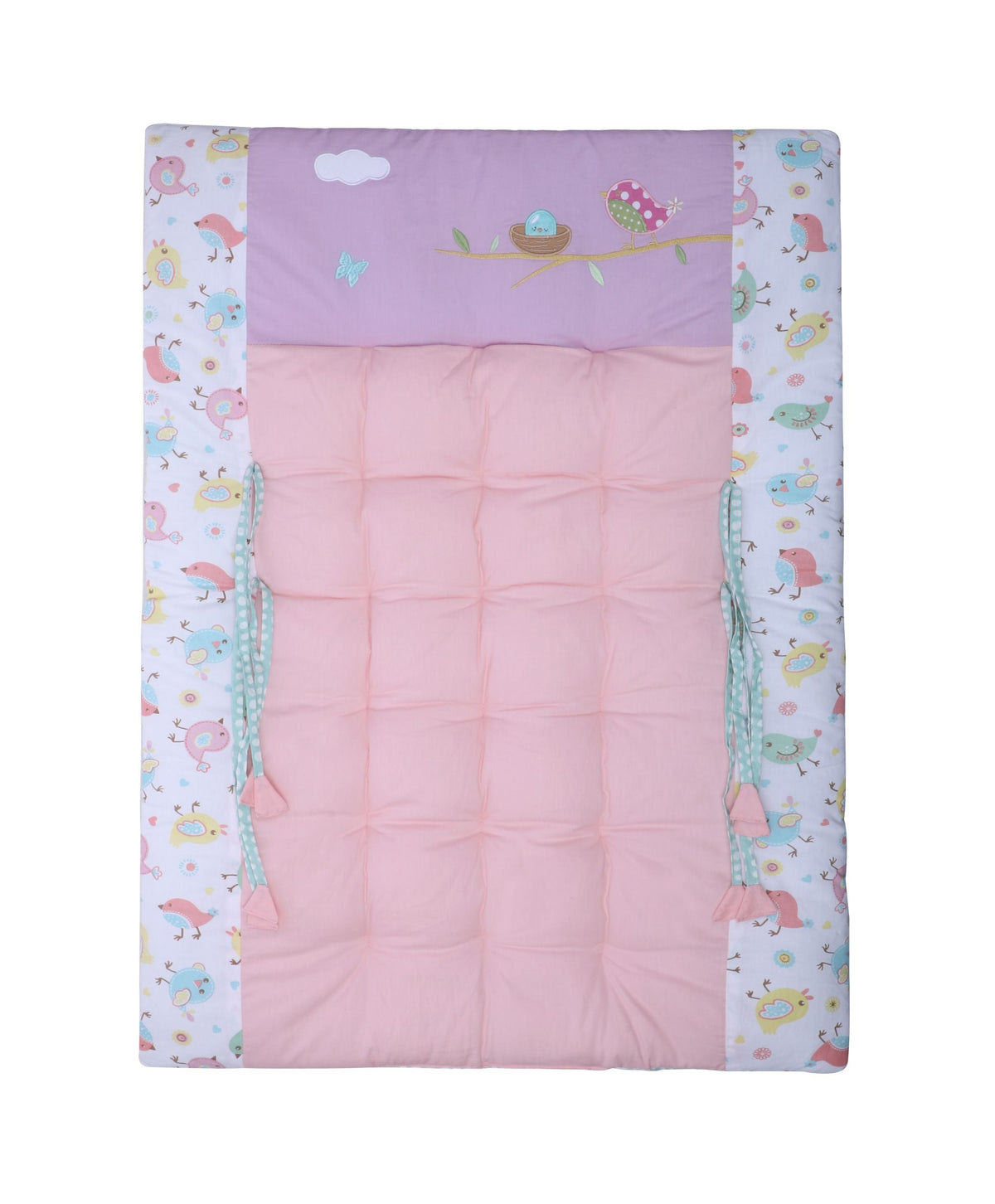 Abracadabra Gadda Set With Two Bolsters - Chirpy Bird
