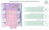 Abracadabra Gadda Set With Two Bolsters - Chirpy Bird
