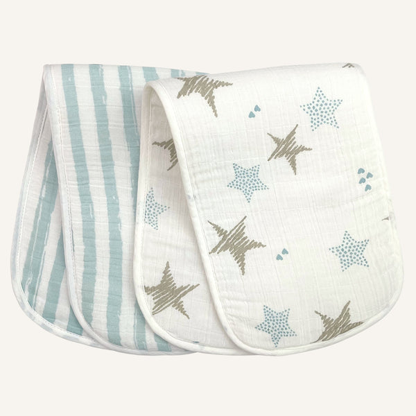 Abracadabra Muslin Burp Pad - Stars