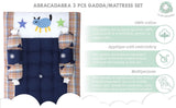 Abracadabra Gadda Set With Two Bolsters - Crocodile