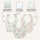 Abracadabra 100% Cotton Muslin Bibs, Pack of 3 – Eiffel Tower