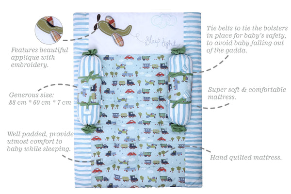 Abracadabra Gadda Set With Two Bolsters - Transport