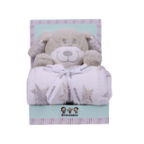Abracadabra Toy with Blanket Gift Set Dog 75 × 75 cm Multicolour