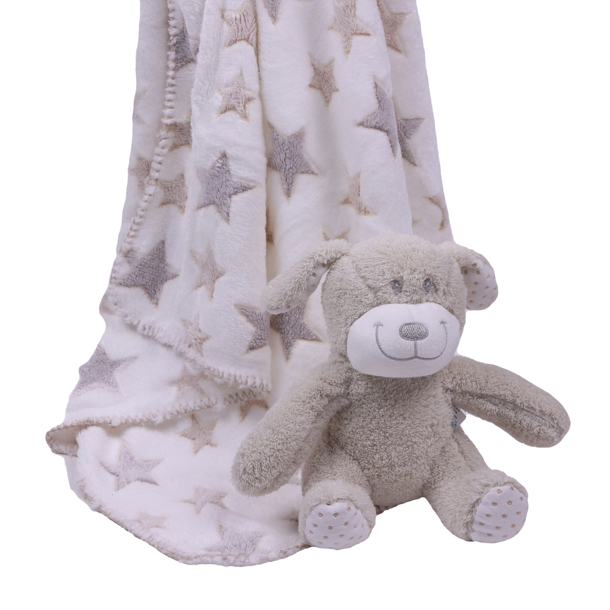 Abracadabra Toy with Blanket Gift Set Dog 75 × 75 cm Multicolour