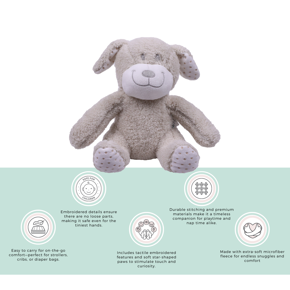 Abracadabra Toy with Blanket Gift Set Dog 75 × 75 cm Multicolour