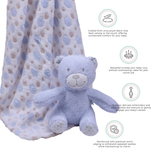 Abracadabra Toy with Blanket Gift Set Bear 75 × 75 cm Multicolour