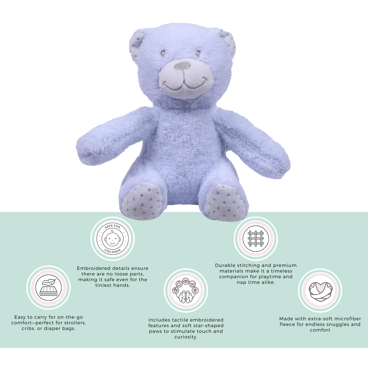 Abracadabra Toy with Blanket Gift Set Bear 75 × 75 cm Multicolour