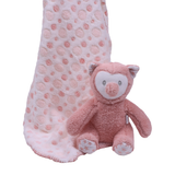 Abracadabra Toy with Blanket Gift Set Owl 75 × 75 cm Multicolour