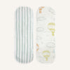Abracadabra 4-Layer Muslin Burp Pads – Hot Air Balloon, Pack of 2