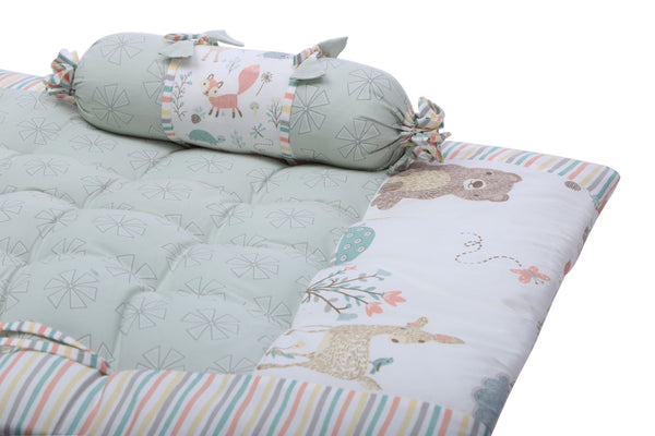 Abracadabra Gadda Set With Two Bolsters - Bambi & Friends