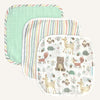 Abracadabra Muslin Face Wipes Set of 3 – Bambi & Friends