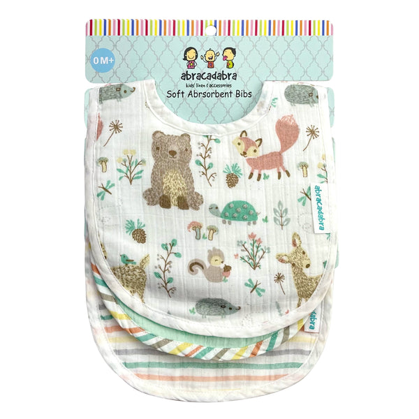 Abracadabra Muslin Bibs - Bambi & Friends