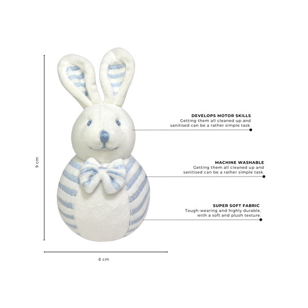 Abracadabra Bunny Rattle – Blue 3M+