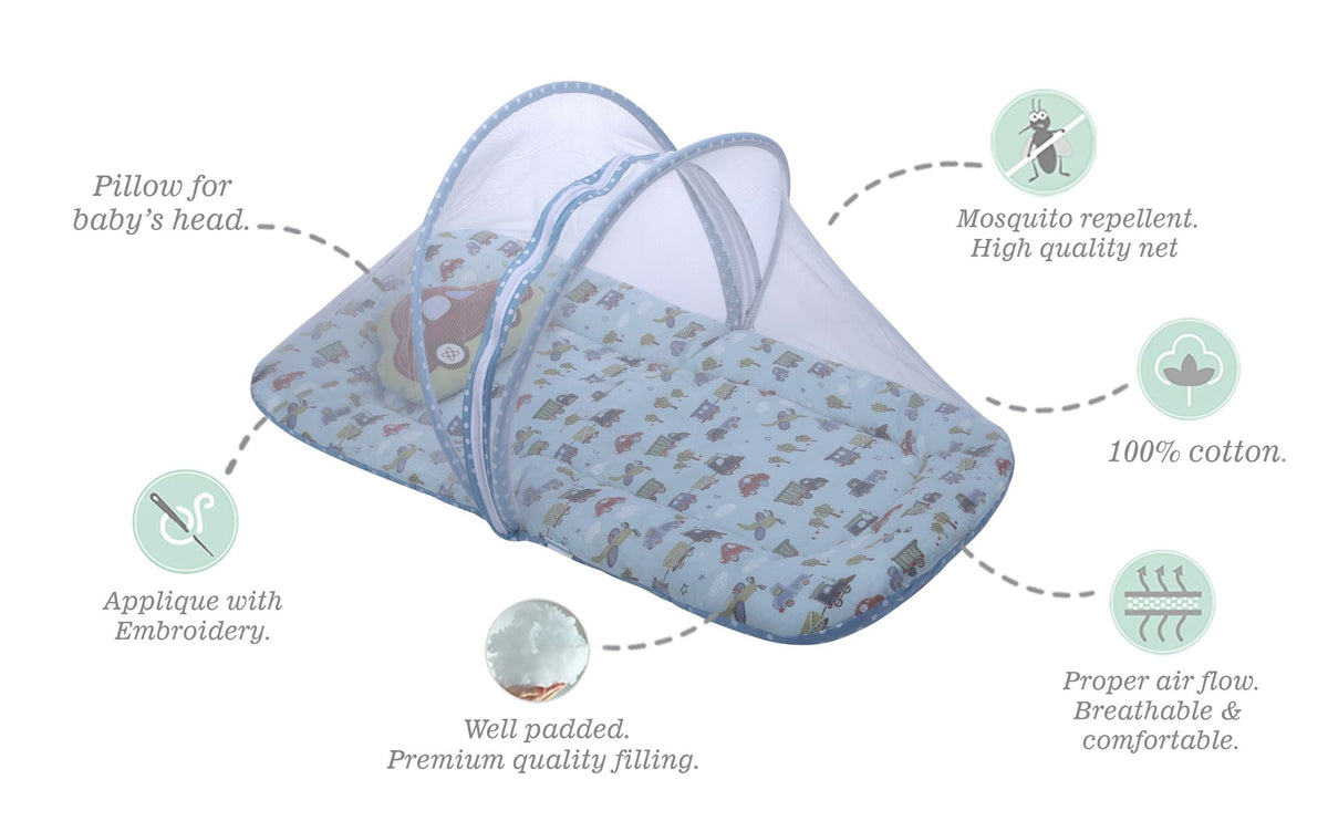 Abracadabra Gadda Set With Mosquito Net - Transport