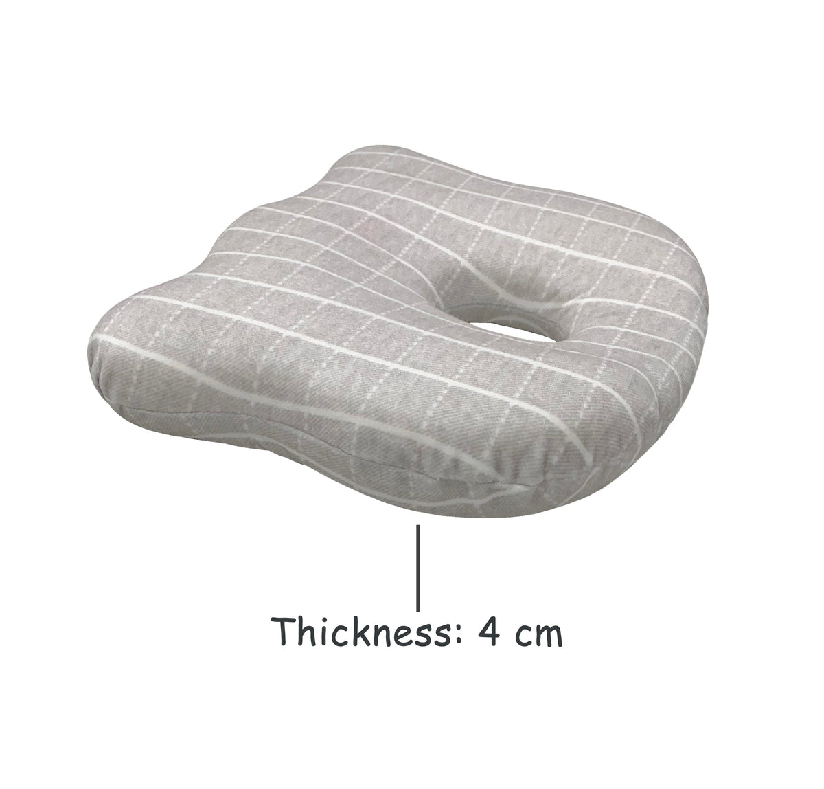 Abracadabra Memory Foam Baby Pillow – Grey Check