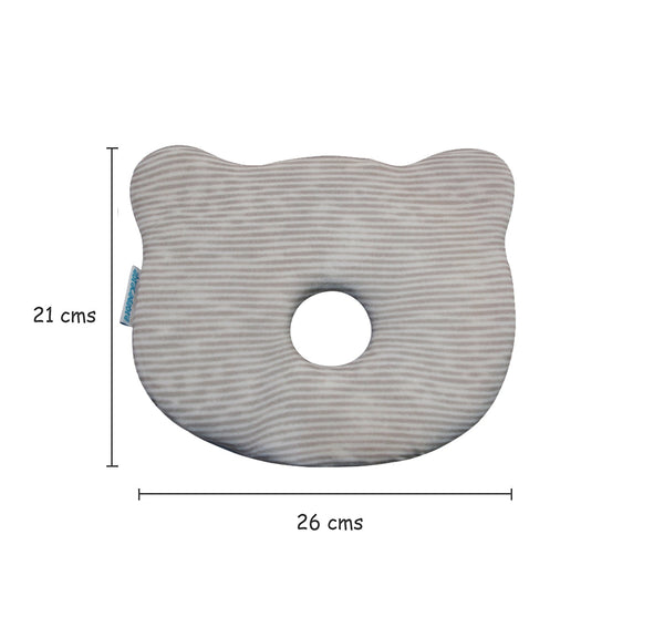 Abracadabra Memory Foam Pillow - Grey Stripe