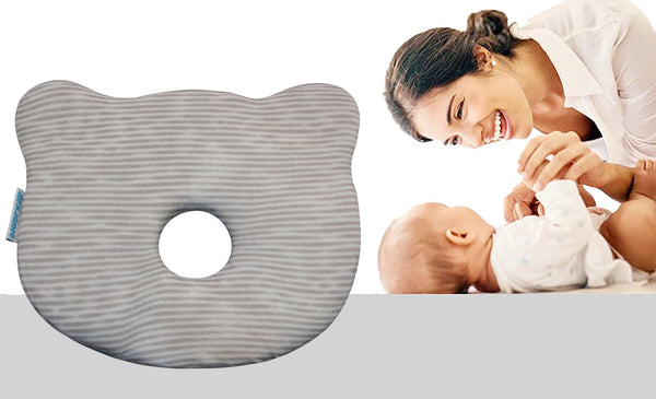 Abracadabra Memory Foam Pillow - Grey Stripe