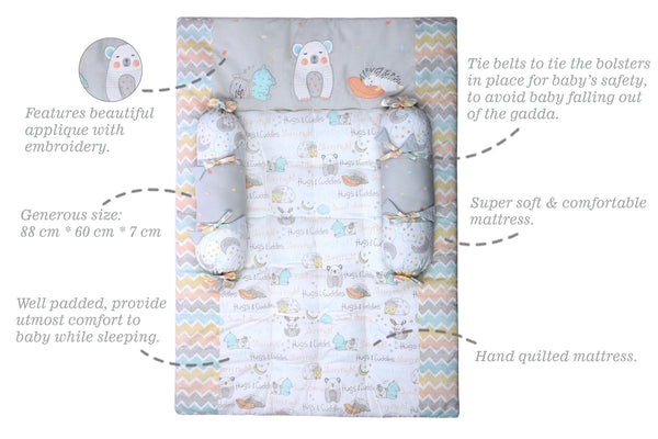 Abracadabra Gadda Set With Two Bolsters - Sleepy Friends