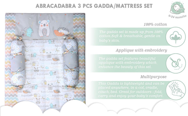 Abracadabra Gadda Set With Two Bolsters - Sleepy Friends