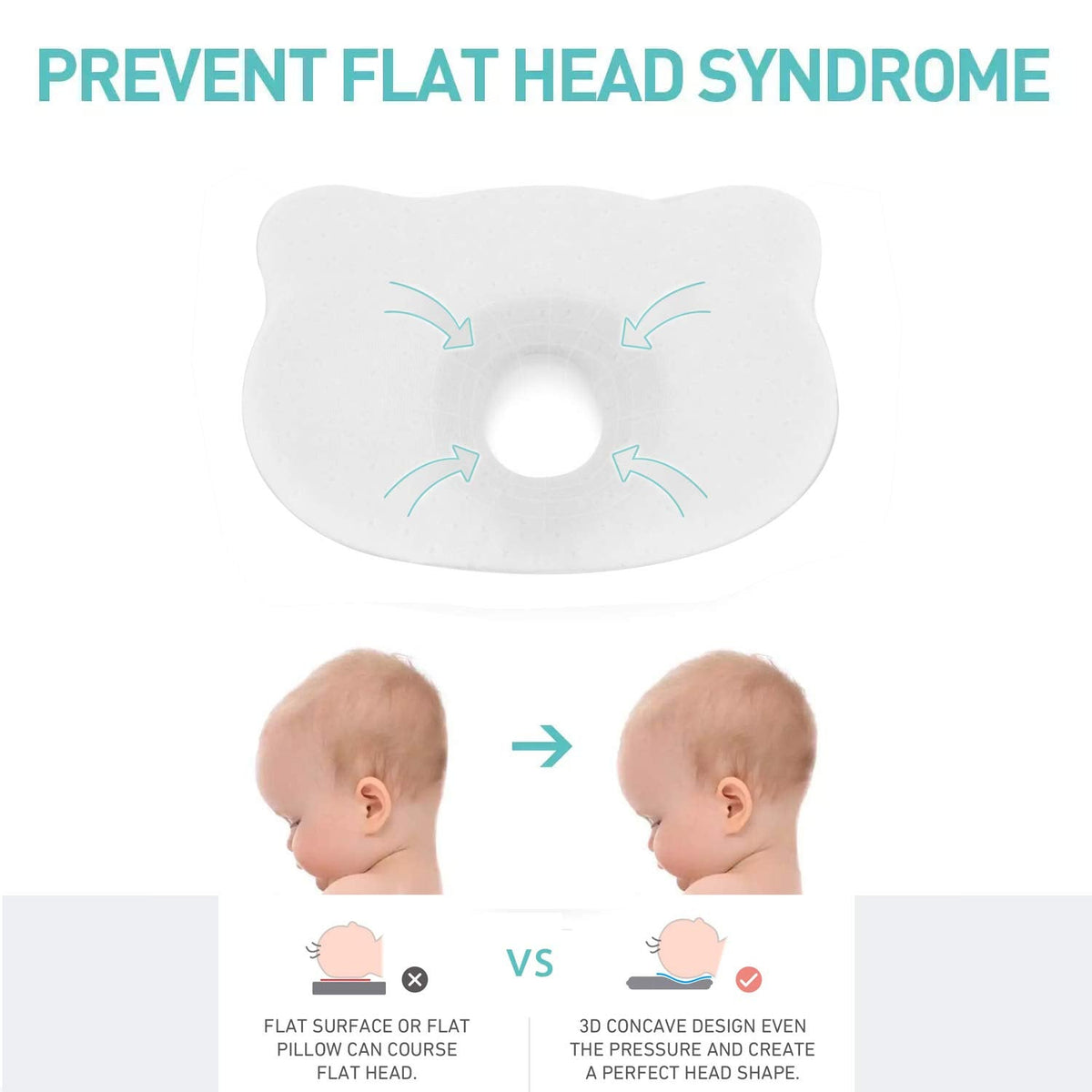 Abracadabra Memory Foam Baby Pillow – Sleepy Friends