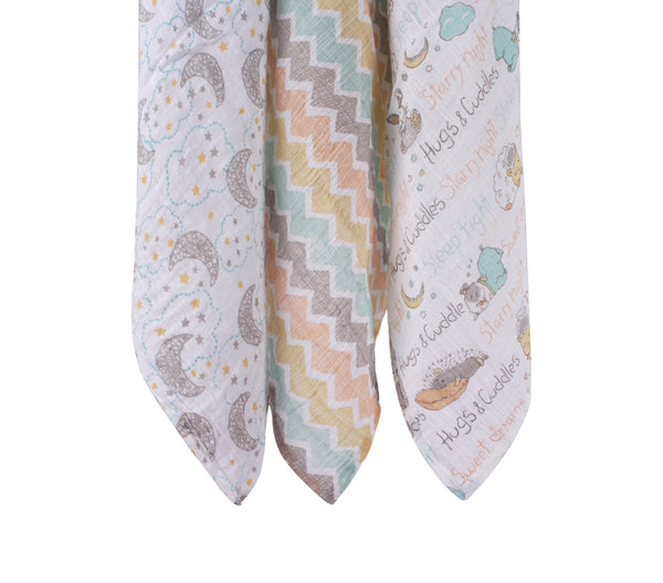 Abracadabra Swaddles (Set Of 3) - Sleepy