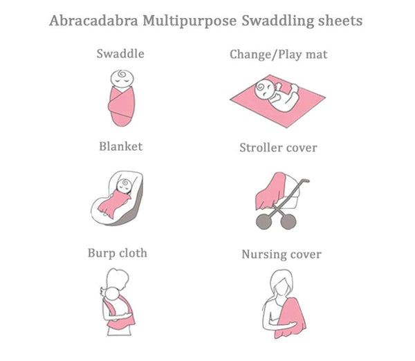 Abracadabra Swaddles (Set Of 3) - Lost In Clouds