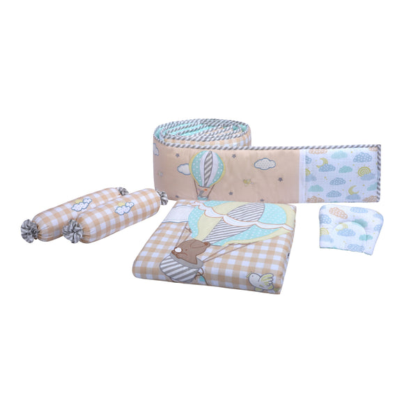 Abracadabra 6 Piece Cot Bedding Set - Lost In Clouds