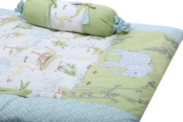 Abracadabra Gadda Set With Two Bolsters - Savanna