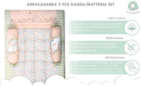 Abracadabra Baby Gadda Set with 2 Bolsters – Bunny Garden