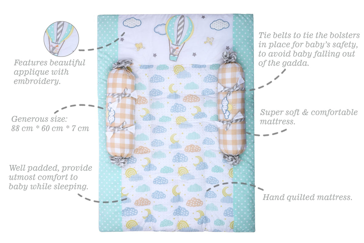 Abracadabra Baby Gadda Set with 2 Bolsters – Lost in Clouds