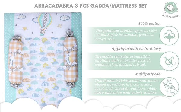 Abracadabra Gadda Set With Two Bolsters - Lost In Clouds