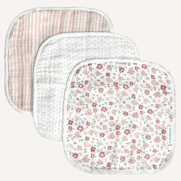 Abracadabra Muslin Wipes - Vintage Floral