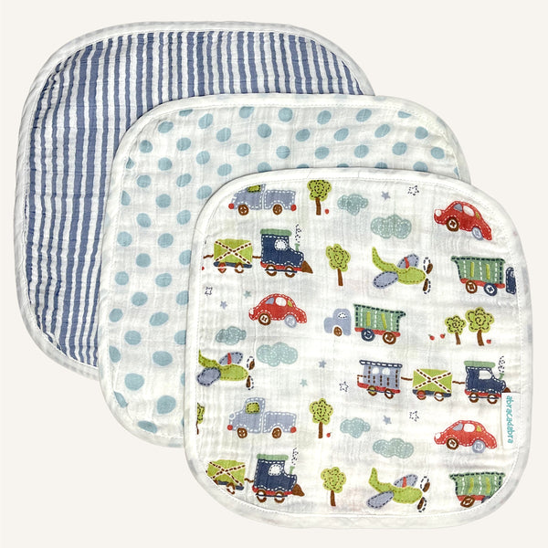 Abracadabra Muslin Wipes - Transport