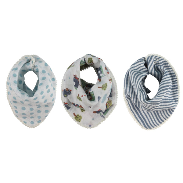 Abracadabra Muslin Bandana Bibs - Transport