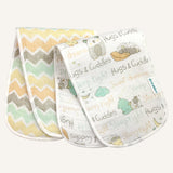 Abracadabra Sleepy Friends Muslin Burp Pads – Pack of 2