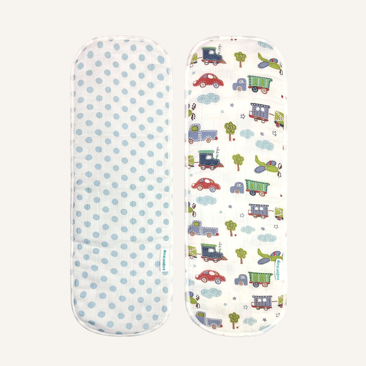 Abracadabra Muslin Burp Pad - Transport