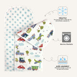 Abracadabra Muslin Burp Pad - Transport