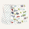Abracadabra Muslin Burp Pad - Transport