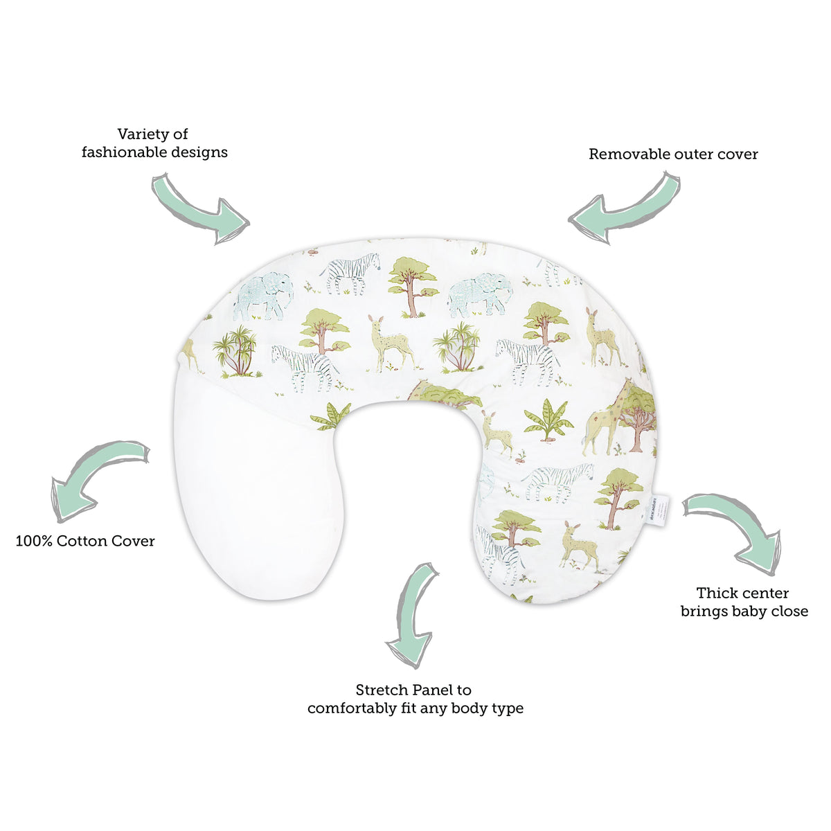 Abracadabra Nursing Pillow - Savanna