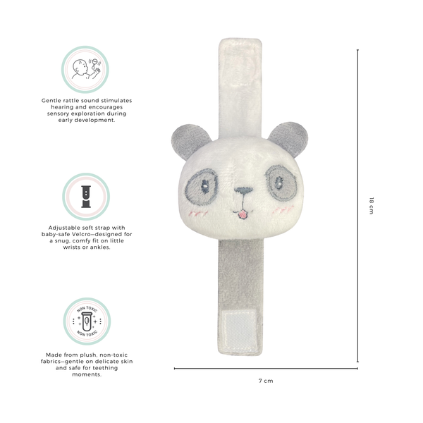 Abracadabra Wrist Rattle - Panda 0M+