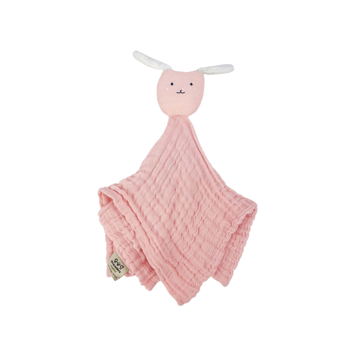 Abracadabra Organics Security Blanket with Bunny Cuddle Toy